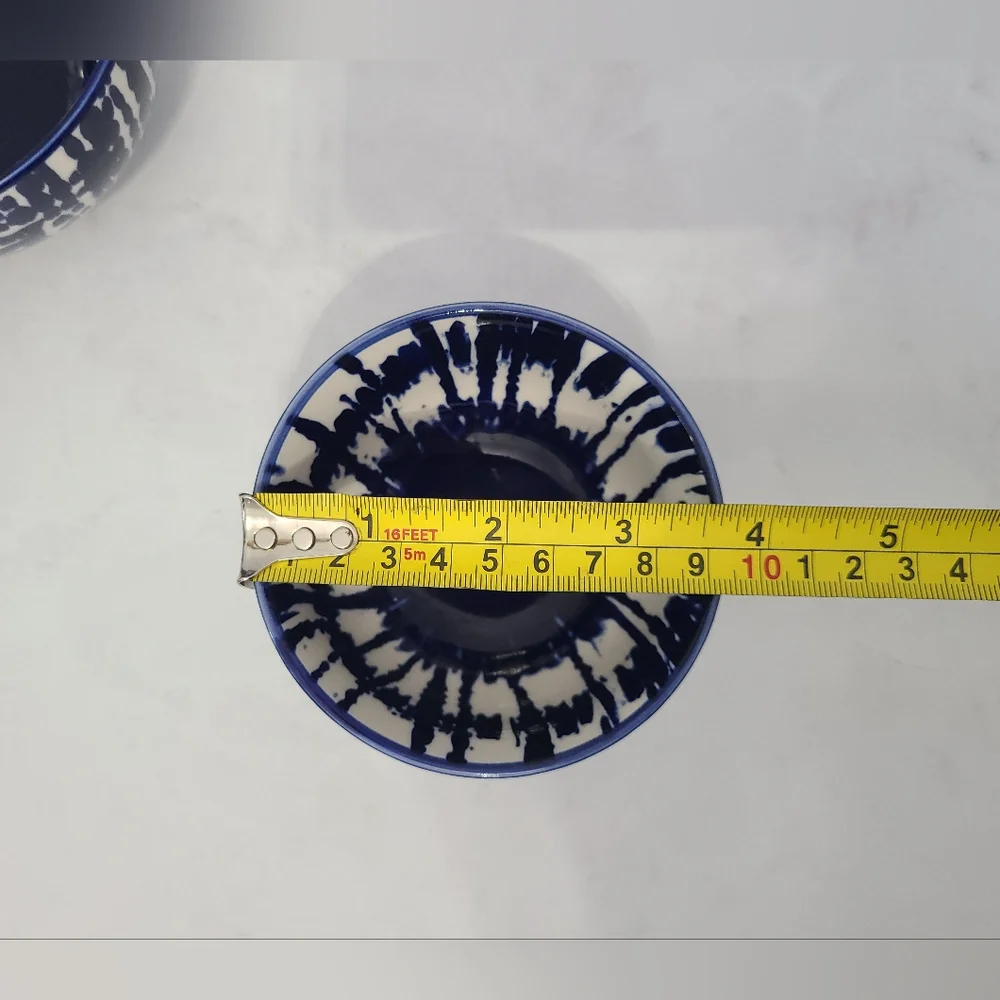 West Elm Indigo Tie-Dye Nesting Bowls (Set of 3)